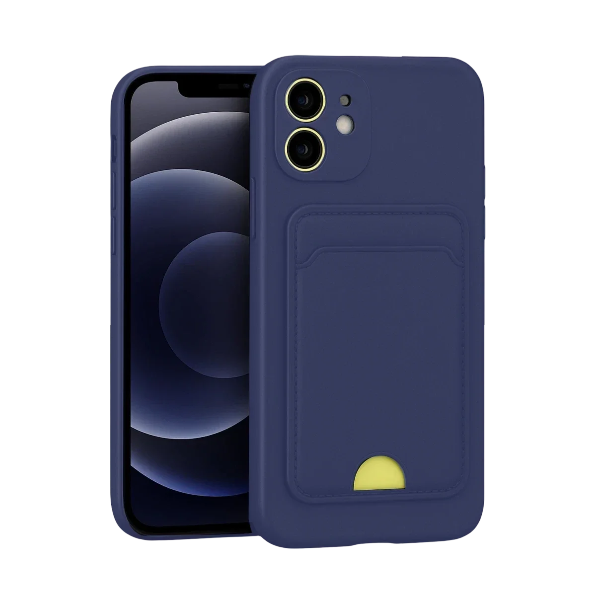 Apple iPhone 11 Kılıf Kelvin Kartvizitli Silikon - Lacivert