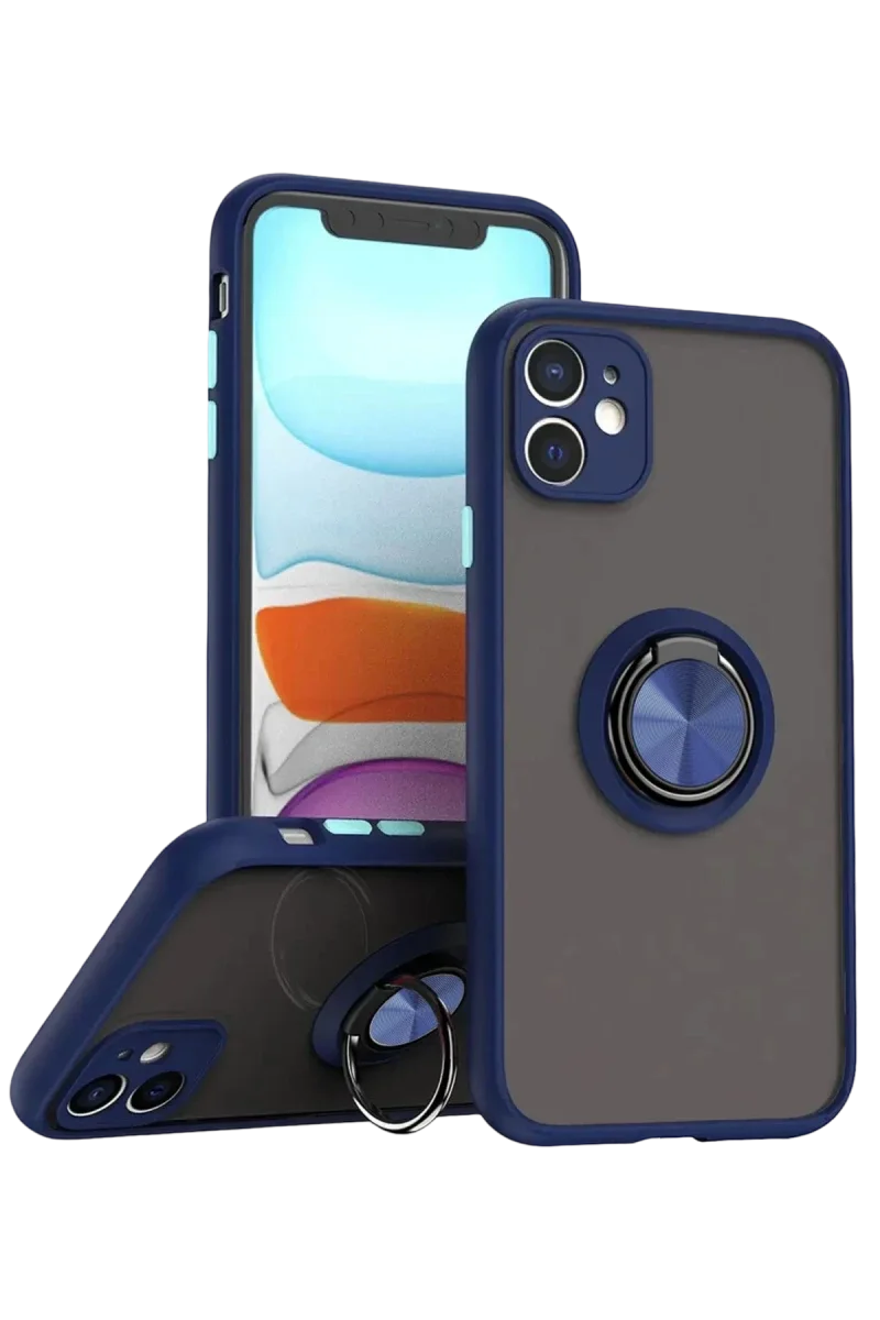 Apple iPhone 11 Kılıf Montreal Yüzüklü Silikon Kapak - Lacivert Fiyatı, Yorumları ve Özellikleri