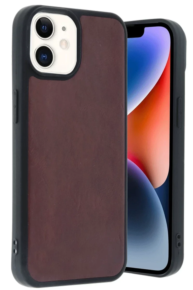 Apple iPhone 11 Kılıf Aras Deri Kapak - Bordo Apple iPhone 11 Kılıf Aras Deri Kapak - Bordo