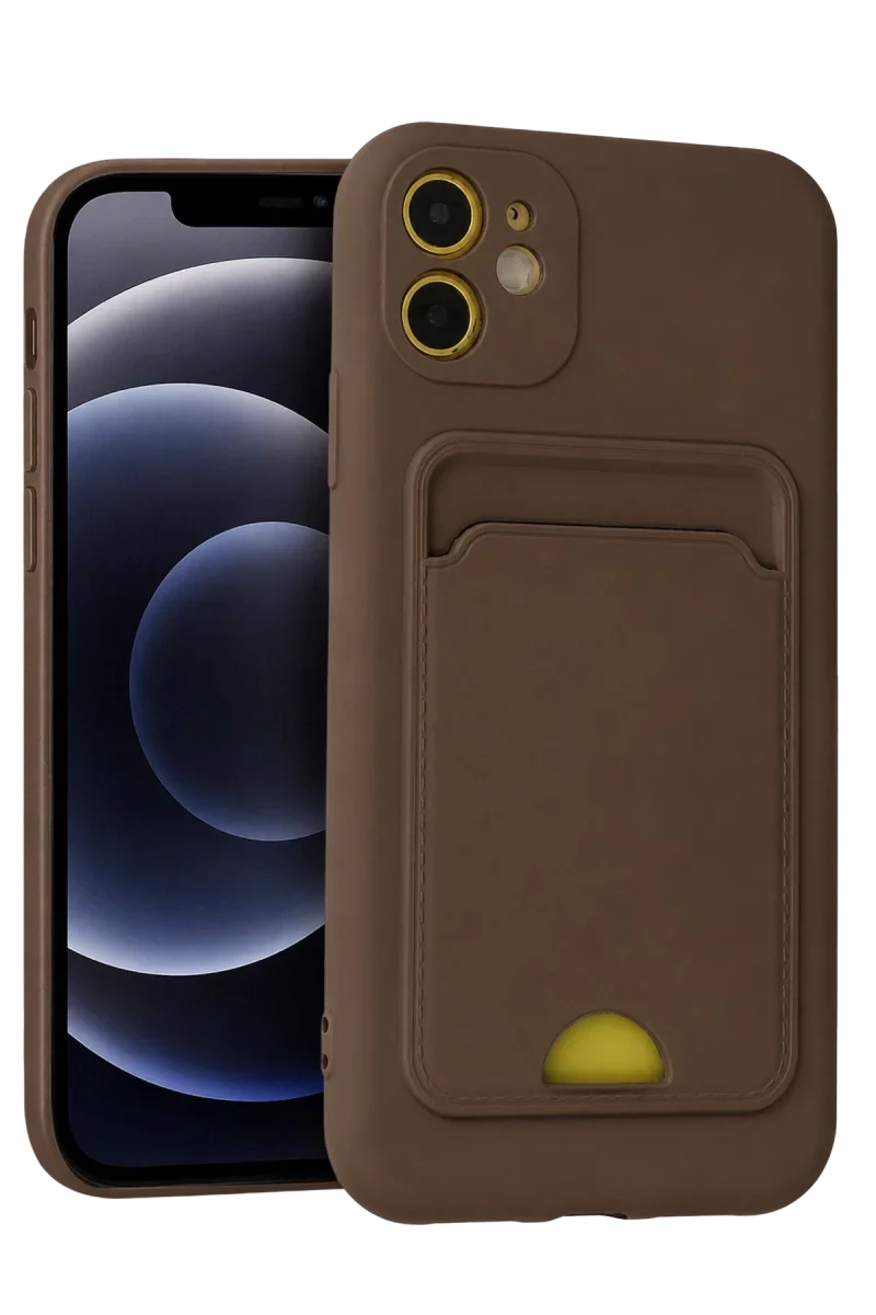 Apple iPhone 11 Kılıf Kelvin Kartvizitli Silikon - Kahverengi Fiyatı, Yorumları ve Özellikleri