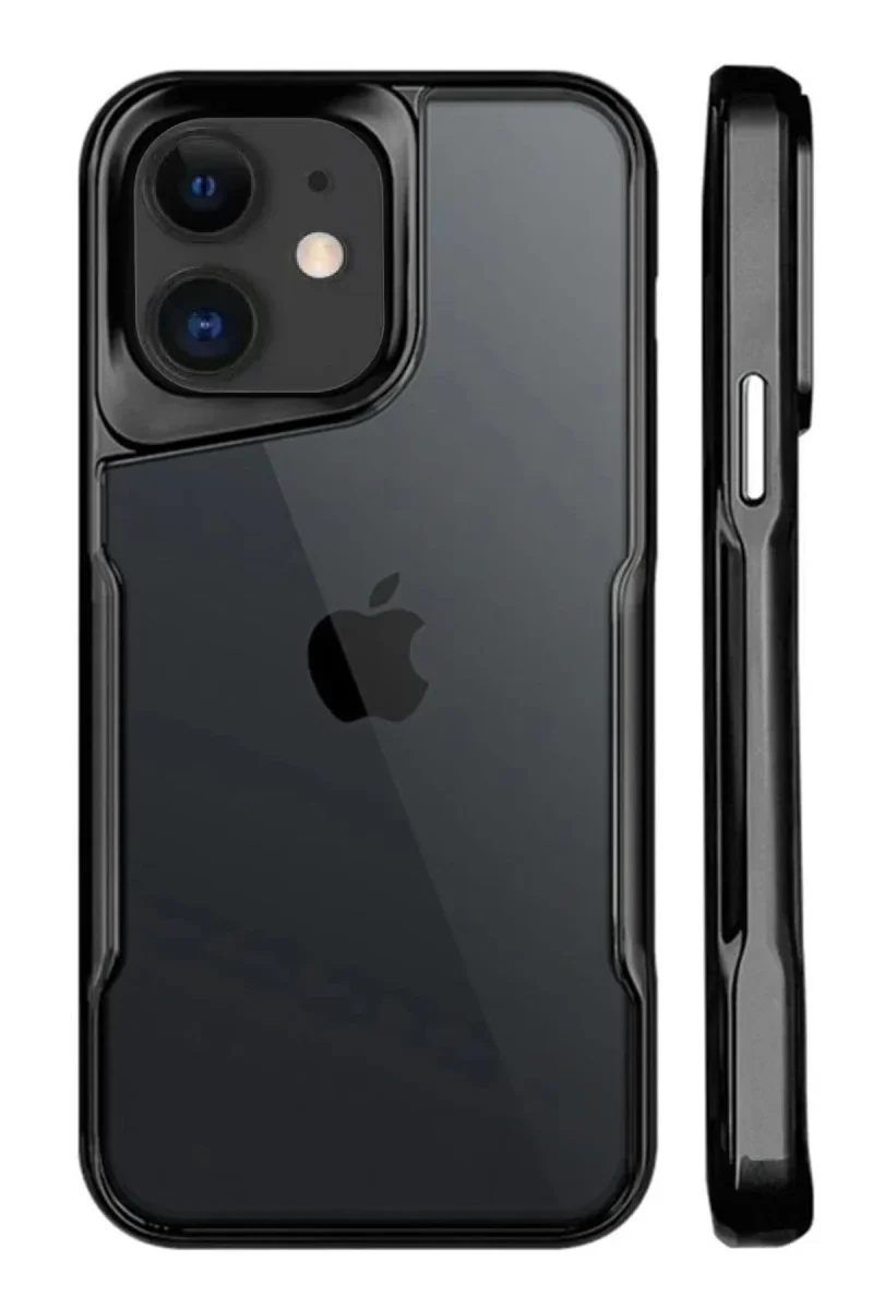 Apple iPhone 11 Kılıf Boyi Silikon Kapak - Siyah