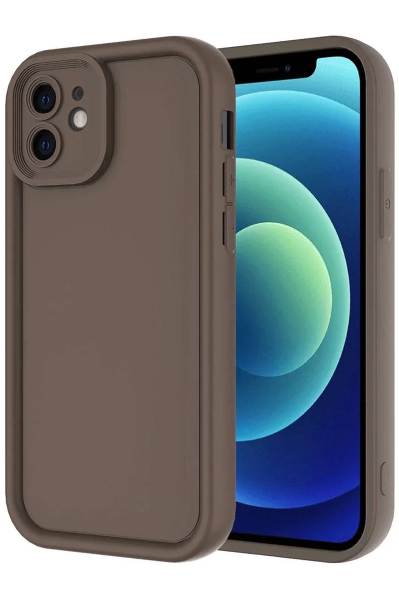 Apple iPhone 11 Kılıf Viera Silikon - Kahverengi Apple iPhone 11 Kılıf Viera Silikon - Kahverengi
