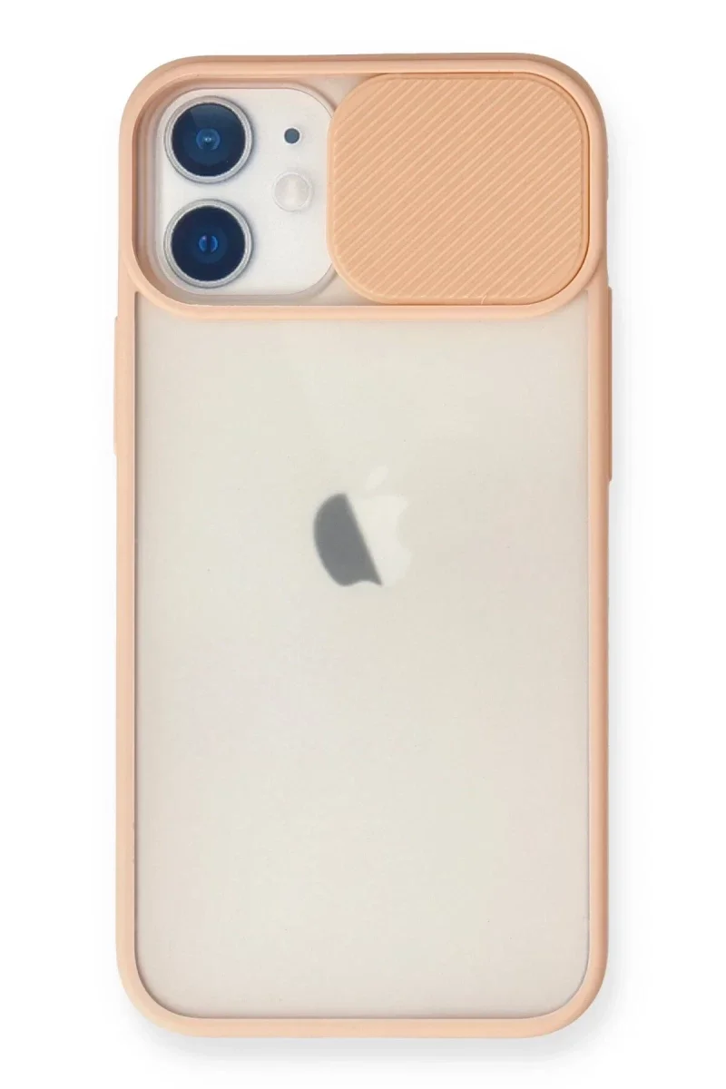 Apple iPhone 11 Kılıf Palm Buzlu Kamera Sürgülü Silikon - Pembe Apple iPhone 11 Kılıf Palm Buzlu Kamera Sürgülü Silikon - Pembe