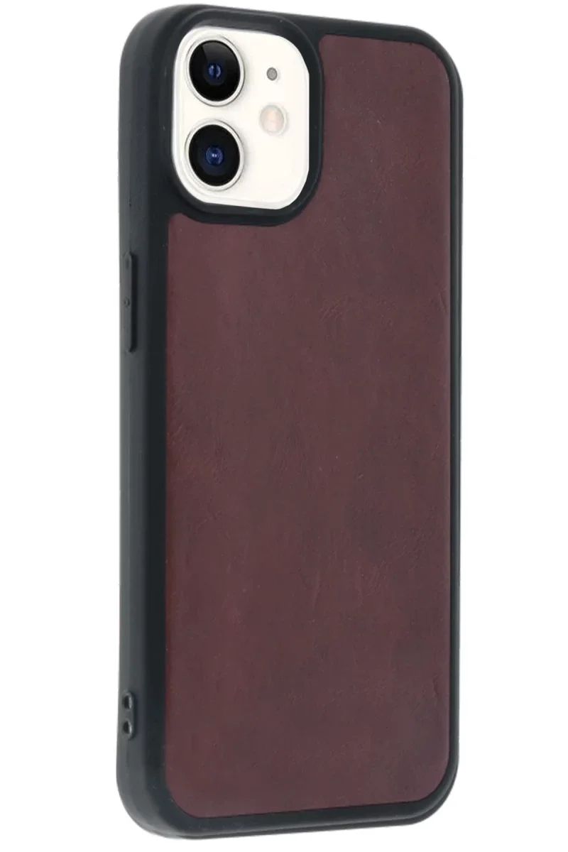 Apple iPhone 11 Kılıf Aras Deri Kapak - Bordo Apple iPhone 11 Kılıf Aras Deri Kapak - Bordo
