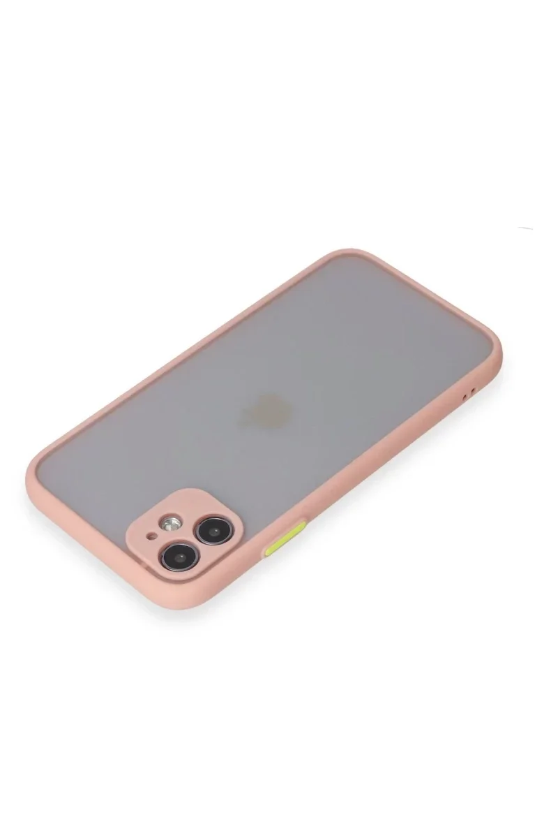 Apple iPhone 11 Kılıf Montreal Silikon Kapak - Pembe