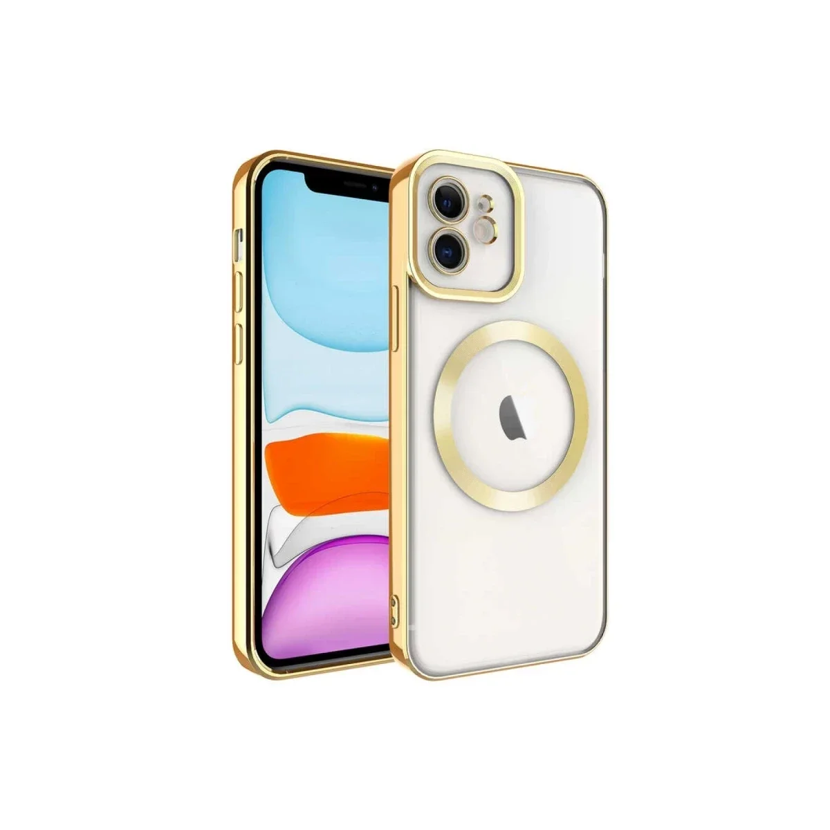 Apple iPhone 11 Kılıf Kross Magneticsafe Kapak - Gold Apple iPhone 11 Kılıf Kross Magneticsafe Kapak - Gold