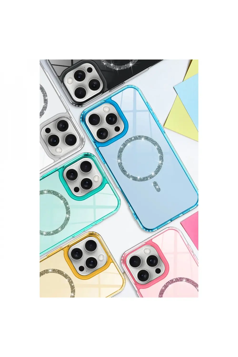 Apple İphone 11 Live Diamond Magsafe Kapak - Siyah Apple İphone 11 Live Diamond Magsafe Kapak - Siyah