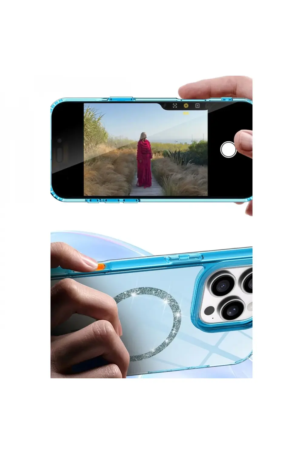 Apple İphone 11 Live Diamond Magsafe Kapak - Siyah Apple İphone 11 Live Diamond Magsafe Kapak - Siyah