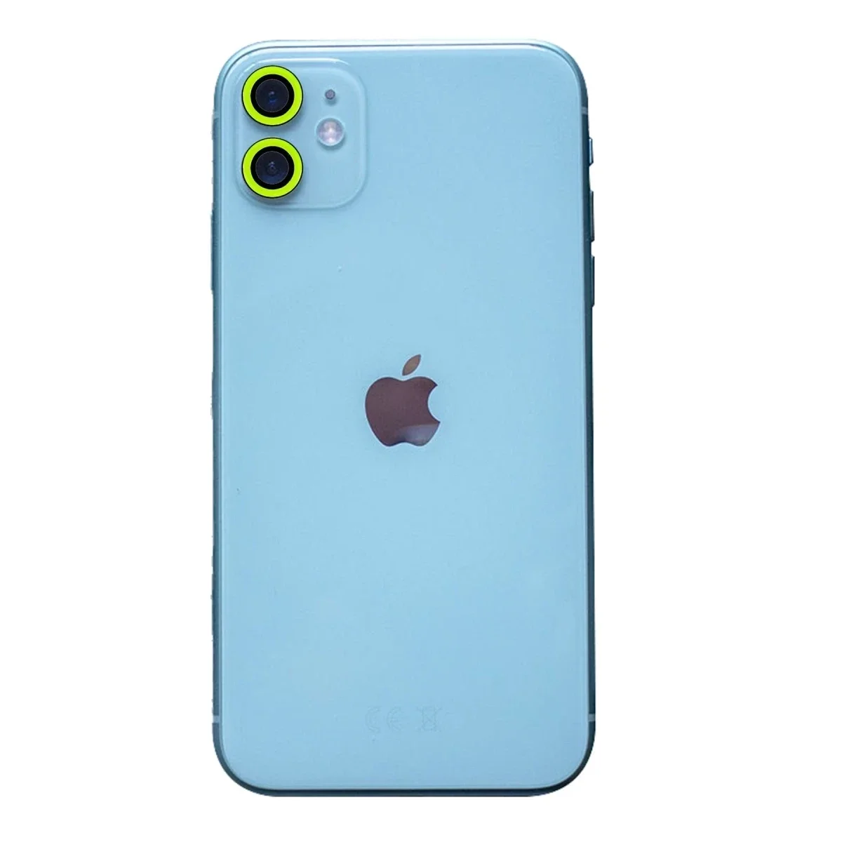 Apple iPhone 11 Neon Fosforlu Kamera Lens - Yeşil Apple iPhone 11 Neon Fosforlu Kamera Lens - Yeşil