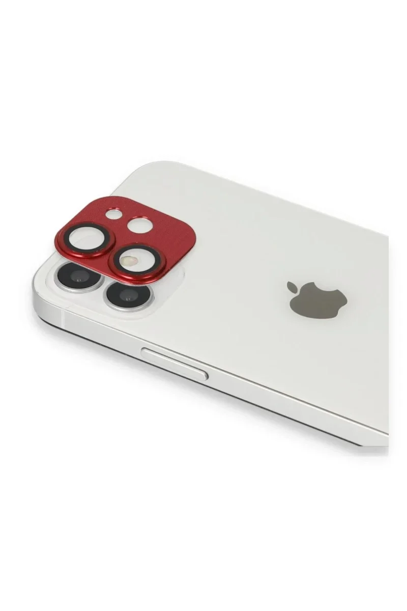 Apple iPhone 11 Pers Alüminyum Kamera Lens - Kırmızı Apple iPhone 11 Pers Alüminyum Kamera Lens - Kırmızı