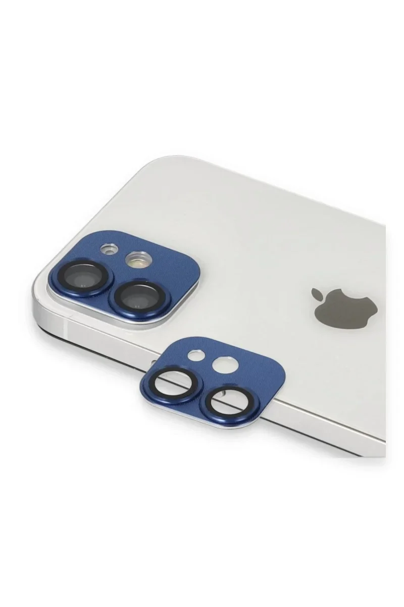 Apple iPhone 11 Pers Alüminyum Kamera Lens - Lacivert