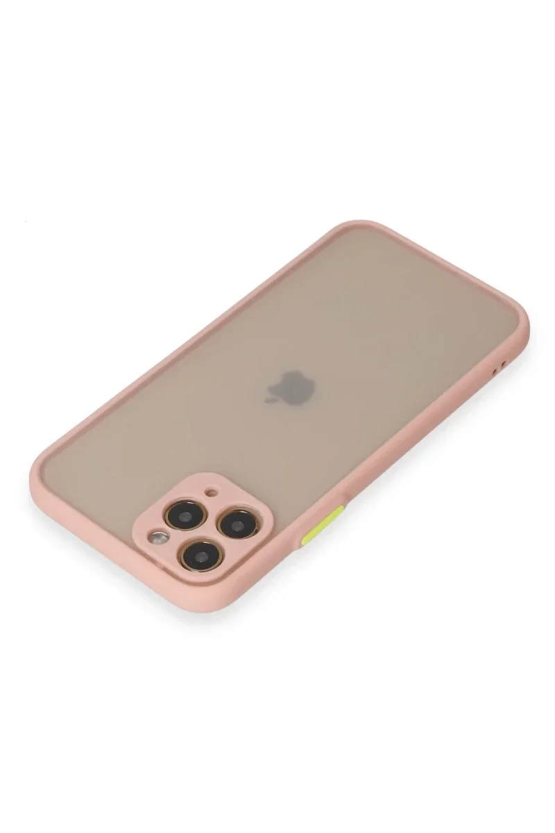 Apple iPhone 11 Pro Kılıf Montreal Silikon Kapak - Pembe Apple iPhone 11 Pro Kılıf Montreal Silikon Kapak - Pembe