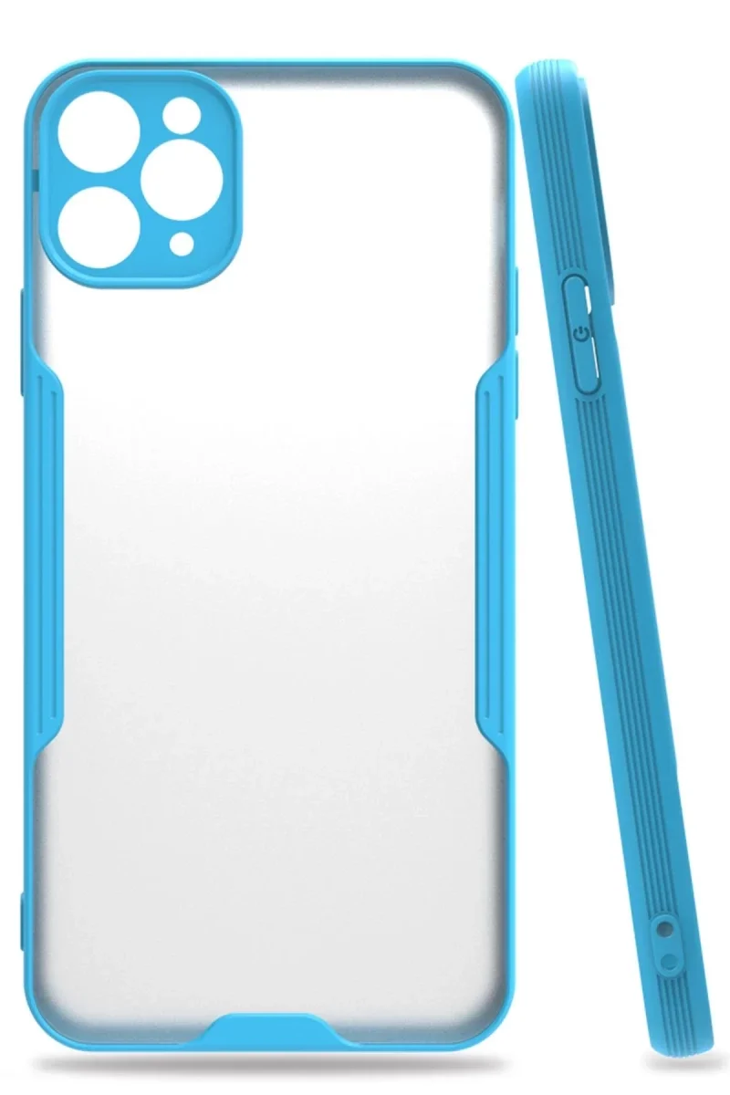 Apple iPhone 11 Pro Kılıf Platin Silikon - Mavi Apple iPhone 11 Pro Kılıf Platin Silikon - Mavi