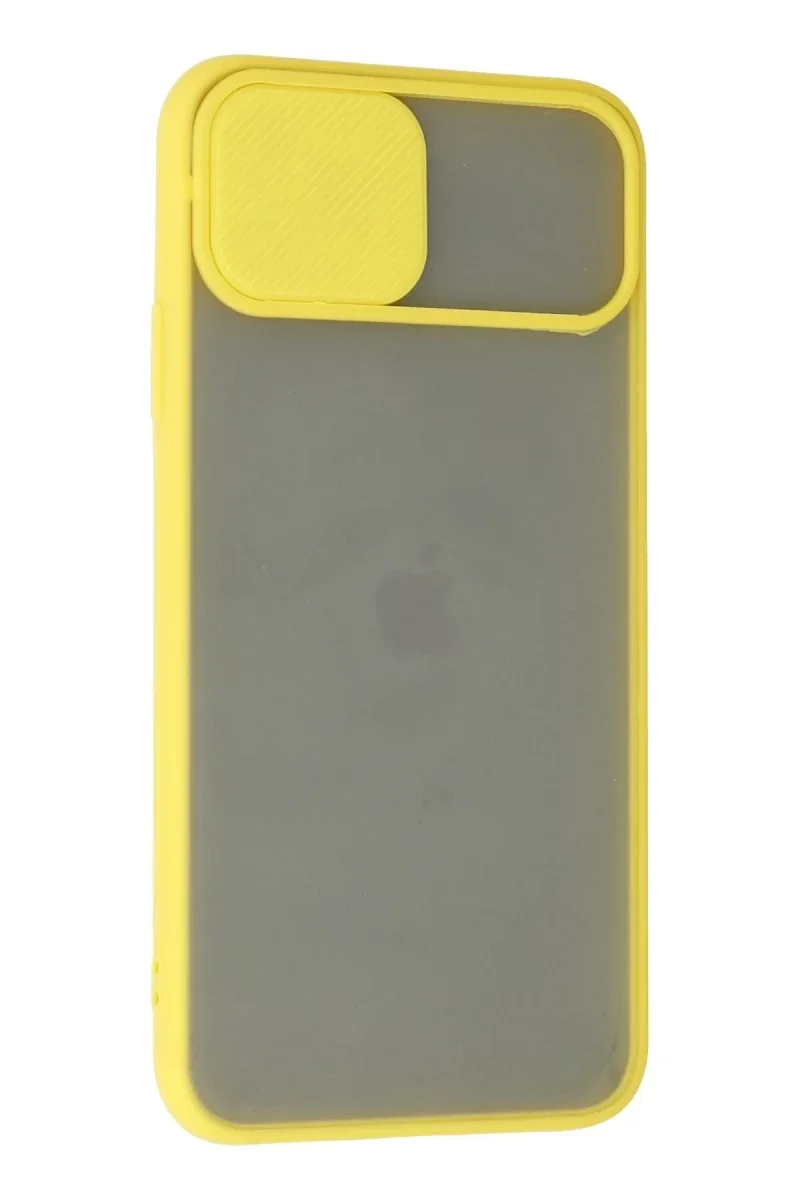 Apple iPhone 11 Pro Kılıf Palm Buzlu Kamera Sürgülü Silikon - Sarı Apple iPhone 11 Pro Kılıf Palm Buzlu Kamera Sürgülü Silikon - Sarı