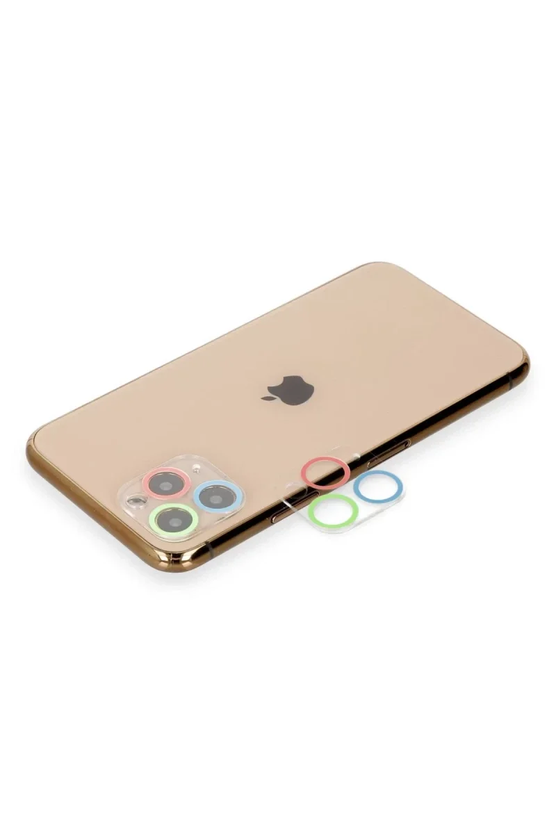 Apple iPhone 11 Pro Renkli Kamera Lens Koruma Cam - Mavi-Yeşil Apple iPhone 11 Pro Renkli Kamera Lens Koruma Cam - Mavi-Yeşil