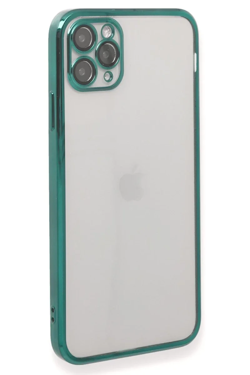 Apple iPhone 11 Pro Kılıf Razer Lensli Silikon - Yeşil Apple iPhone 11 Pro Kılıf Razer Lensli Silikon - Yeşil
