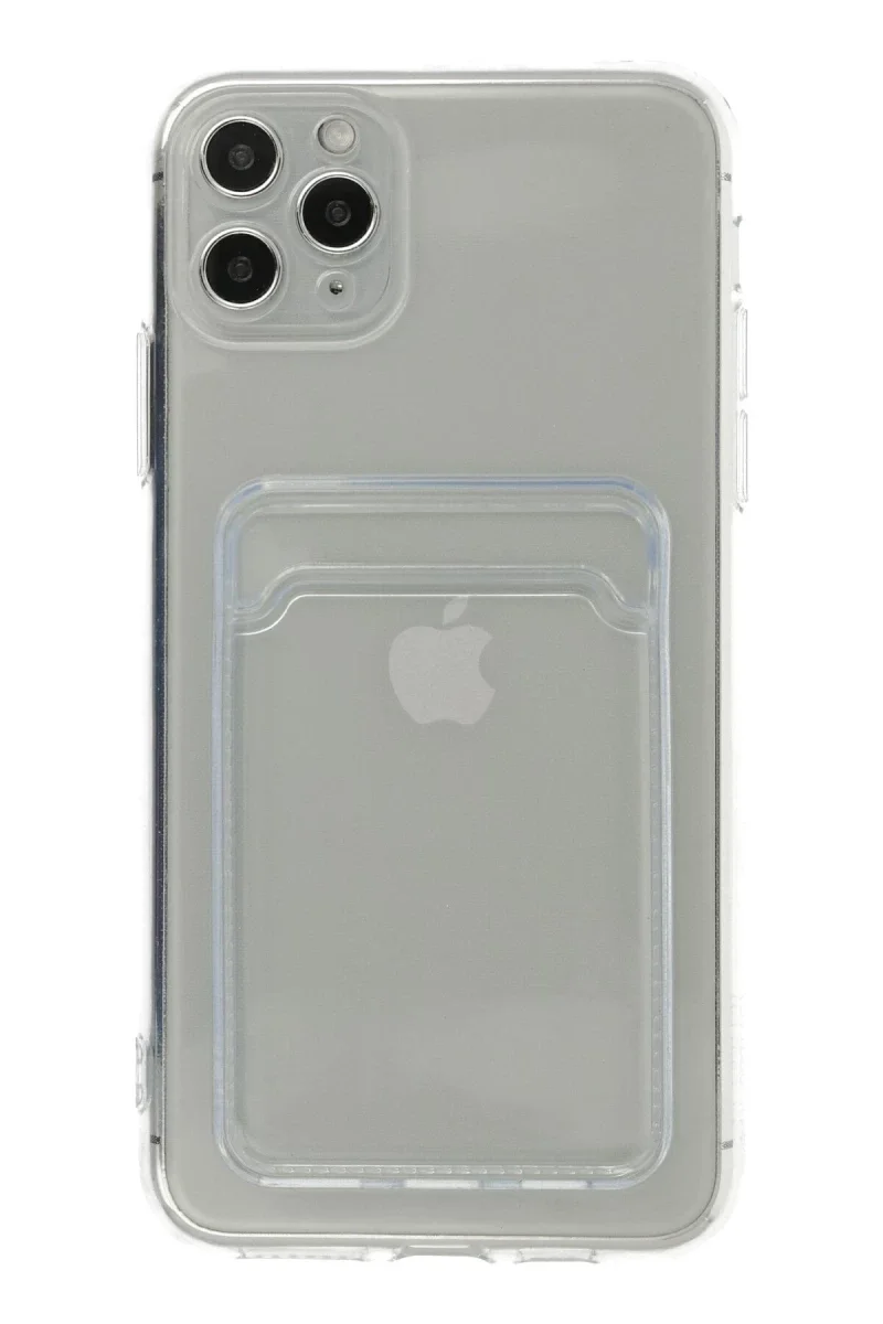 Apple iPhone 11 Pro Max Kılıf Kart Şeffaf Silikon - Şeffaf Apple iPhone 11 Pro Max Kılıf Kart Şeffaf Silikon - Şeffaf