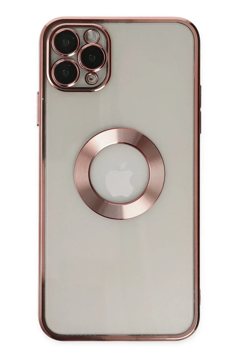 Apple iPhone 11 Pro Kılıf Slot Silikon - Rose Gold Apple iPhone 11 Pro Kılıf Slot Silikon - Rose Gold