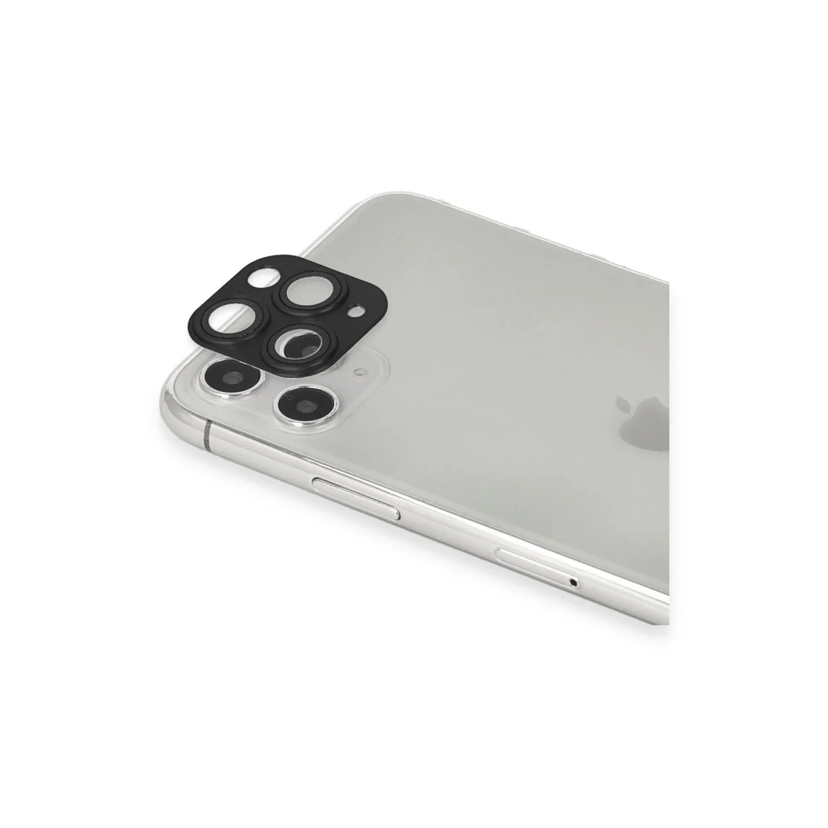 Apple İphone 11 Pro Max Pers Alüminyum Kamera Lens - Siyah Apple İphone 11 Pro Max Pers Alüminyum Kamera Lens - Siyah