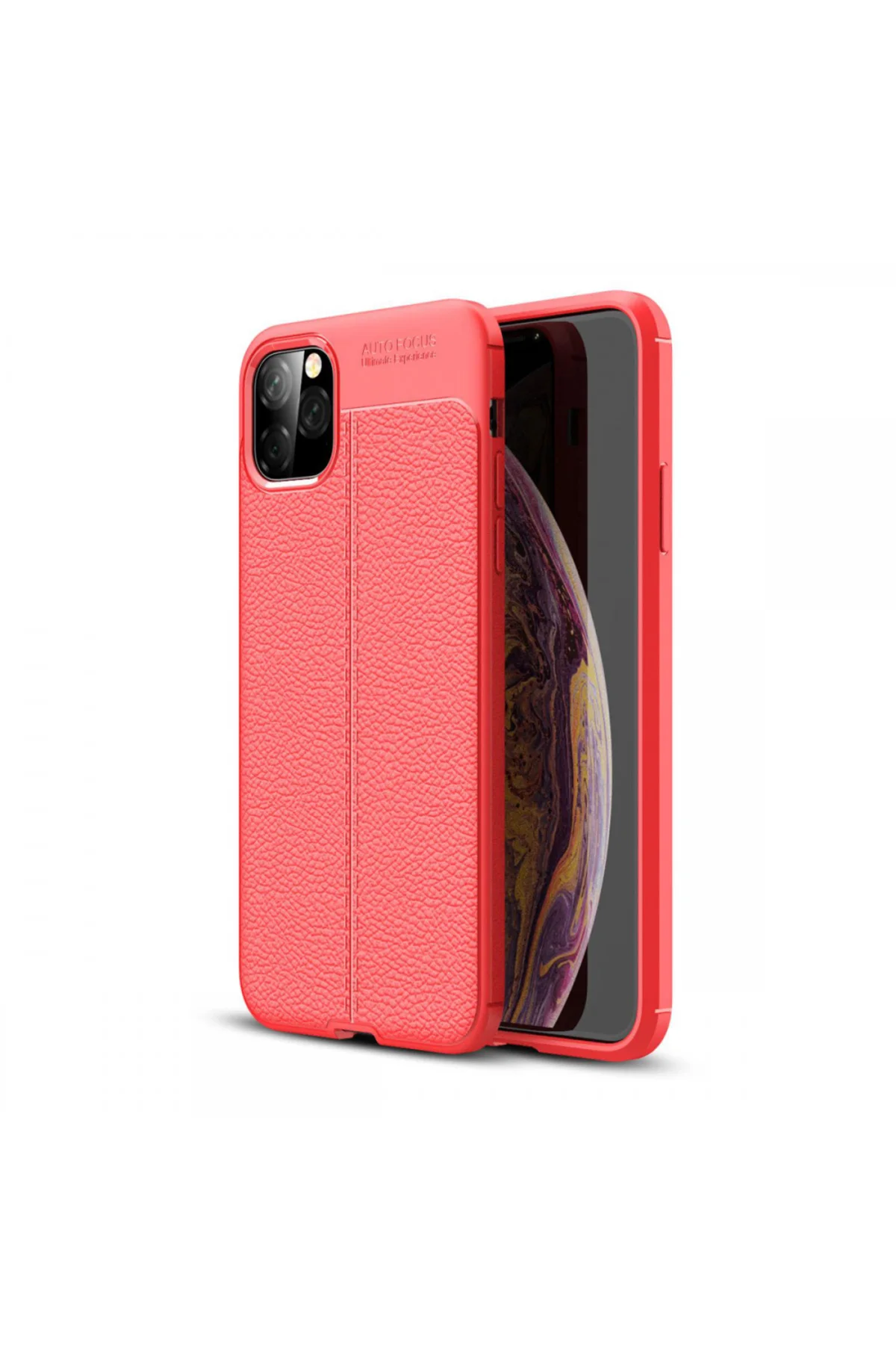 Apple iPhone 11 Pro Deri Görünümlü Silikon Kırmızı Fiyatı, Yorumları ve Özellikleri