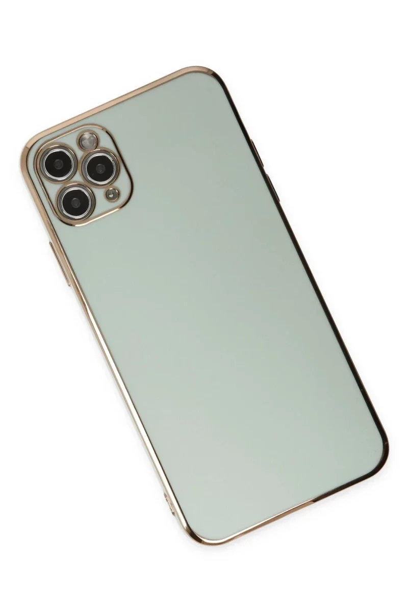 Apple iPhone 11 Pro Max Kılıf Volet Silikon - Açık Yeşil Apple iPhone 11 Pro Max Kılıf Volet Silikon - Açık Yeşil
