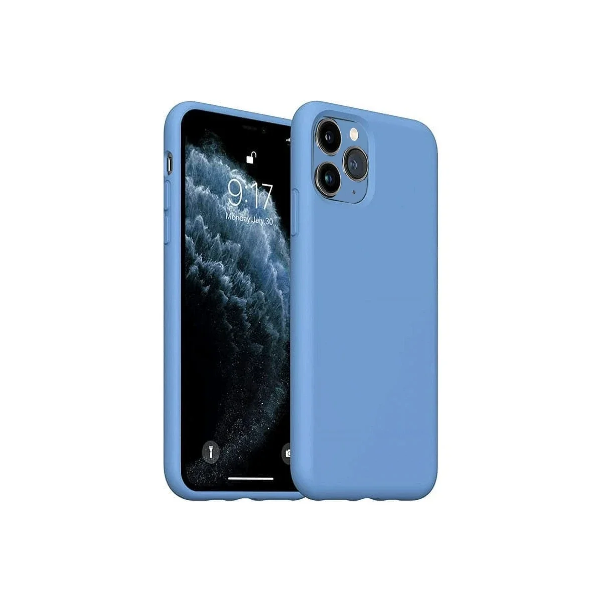Apple iPhone 11 Pro Max Kılıf Nano içi Kadife Silikon - Mavi Apple iPhone 11 Pro Max Kılıf Nano içi Kadife Silikon - Mavi