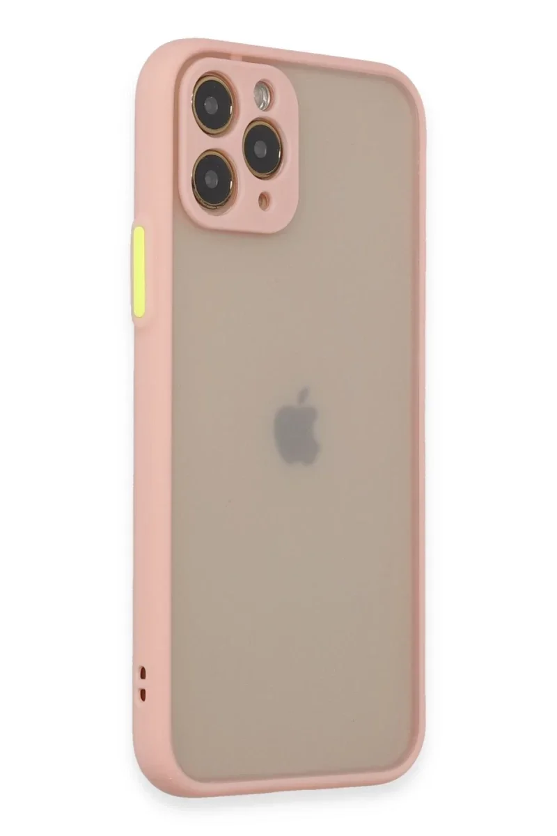 Apple iPhone 11 Pro Kılıf Montreal Silikon Kapak - Pembe Apple iPhone 11 Pro Kılıf Montreal Silikon Kapak - Pembe