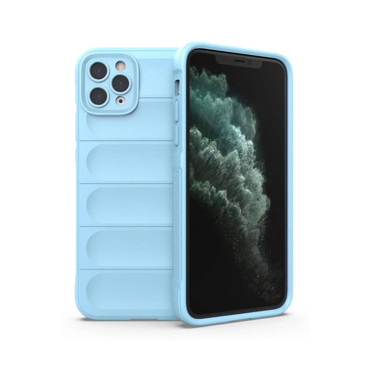 Apple İphone 11 Pro Kılıf Optimum Silikon - Sky Blue Apple İphone 11 Pro Kılıf Optimum Silikon - Sky Blue