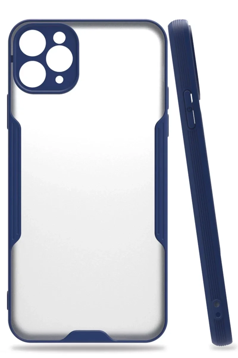 Apple iPhone 11 Pro Max Kılıf Platin Silikon - Lacivert Apple iPhone 11 Pro Max Kılıf Platin Silikon - Lacivert