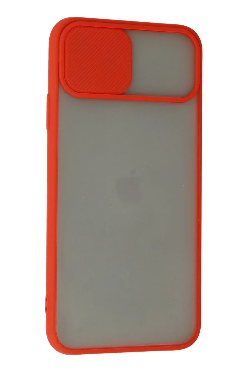 Apple iPhone 11 Pro Kılıf Palm Buzlu Kamera Sürgülü Silikon - Kırmızı Apple iPhone 11 Pro Kılıf Palm Buzlu Kamera Sürgülü Silikon - Kırmızı