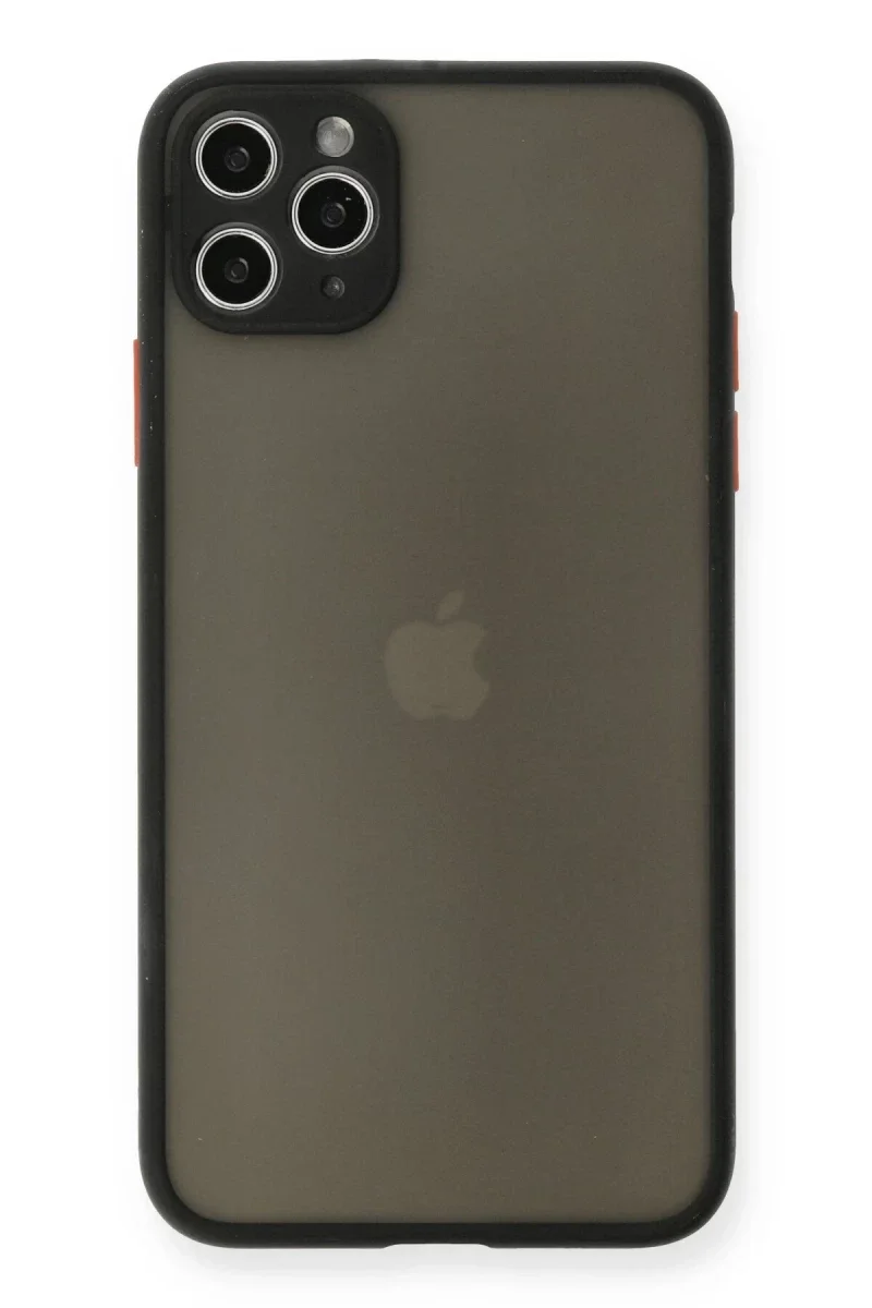 Apple iPhone 11 Pro Max Kılıf Montreal Silikon Kapak - Siyah Apple iPhone 11 Pro Max Kılıf Montreal Silikon Kapak - Siyah