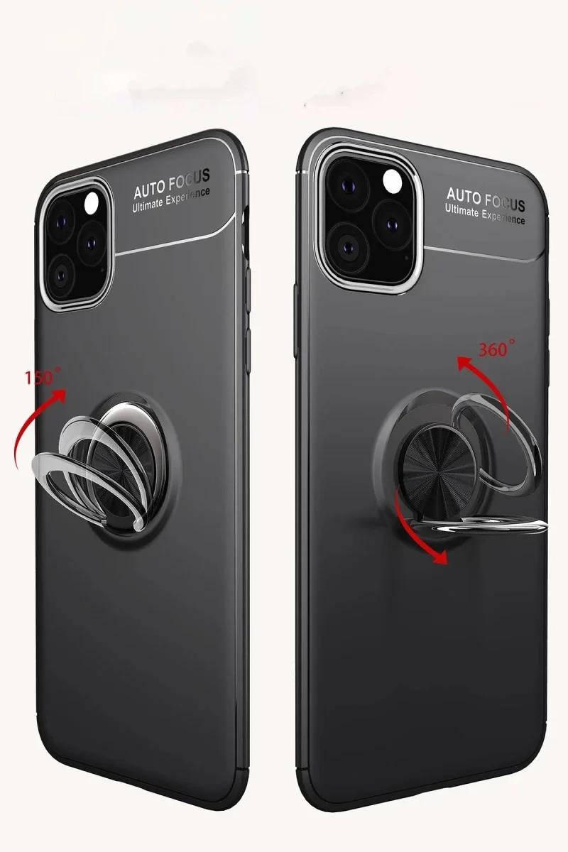 Apple iPhone 11 Pro Kılıf Range Yüzüklü Silikon - Mavi Apple iPhone 11 Pro Kılıf Range Yüzüklü Silikon - Mavi