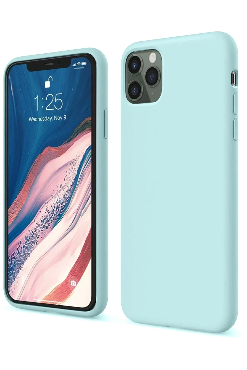 Apple iPhone 11 Pro Kılıf First Silikon - Turkuaz Apple iPhone 11 Pro Kılıf First Silikon - Turkuaz