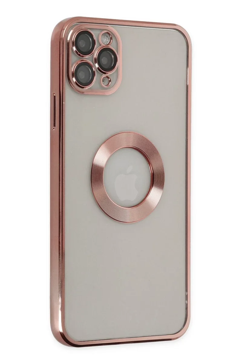 Apple iPhone 11 Pro Kılıf Slot Silikon - Rose Gold Apple iPhone 11 Pro Kılıf Slot Silikon - Rose Gold