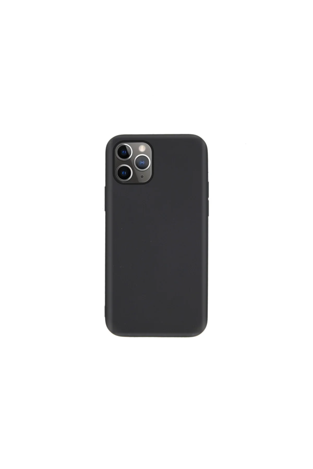 Apple iPhone 11 Pro Max İnce Mat Silikon Kılıf Siyah