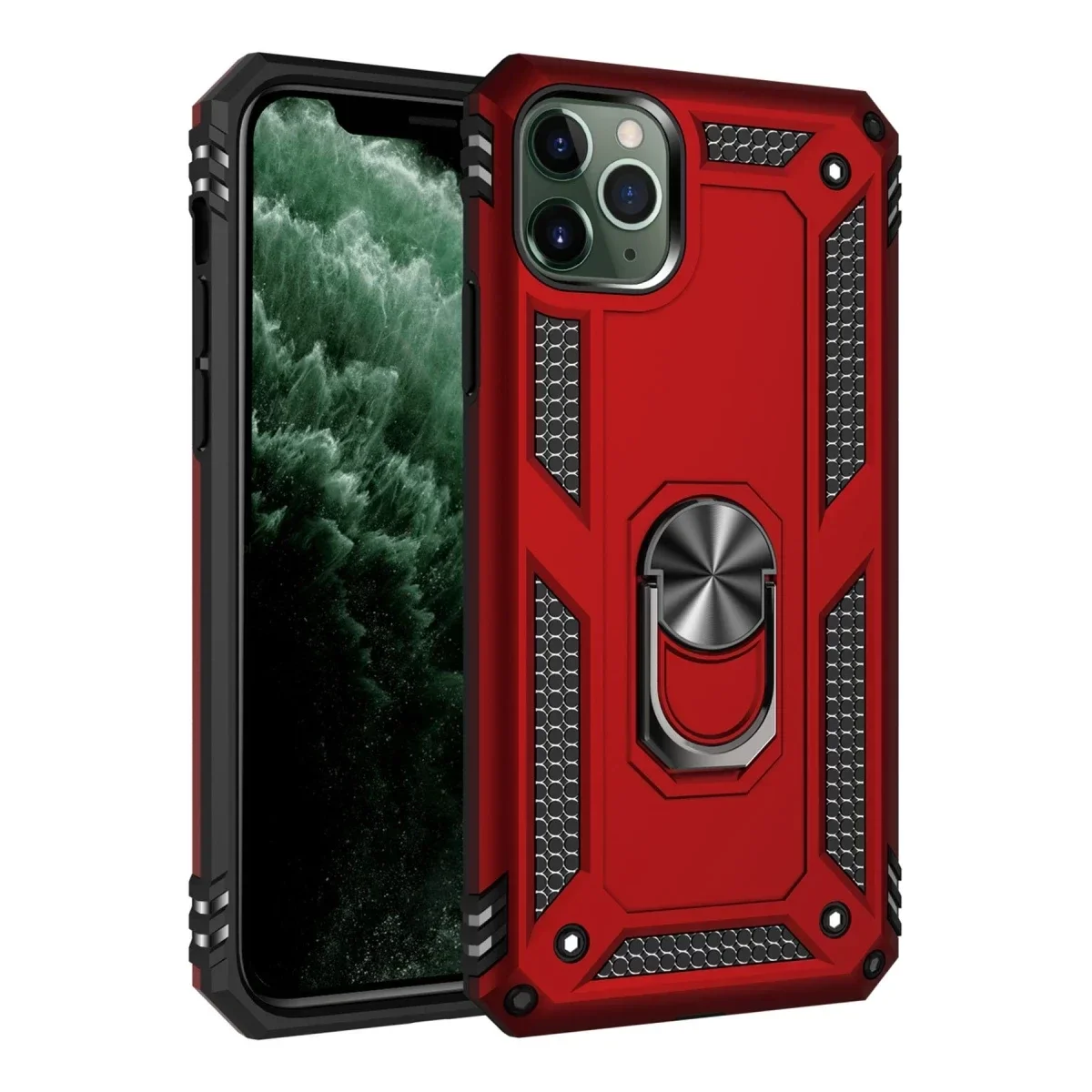 Apple iPhone 11 Pro Kılıf Sofya Yüzüklü Silikon Kapak - Kırmızı Apple iPhone 11 Pro Kılıf Sofya Yüzüklü Silikon Kapak - Kırmızı