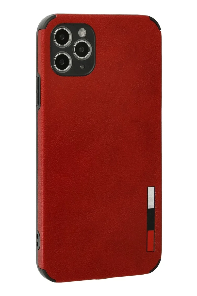 Apple iPhone 11 Pro Kılıf Loop Deri Silikon - Kırmızı Apple iPhone 11 Pro Kılıf Loop Deri Silikon - Kırmızı