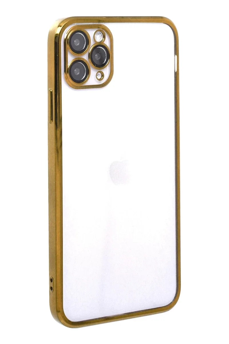 Apple iPhone 11 Pro Kılıf Razer Lensli Silikon - Gold Apple iPhone 11 Pro Kılıf Razer Lensli Silikon - Gold