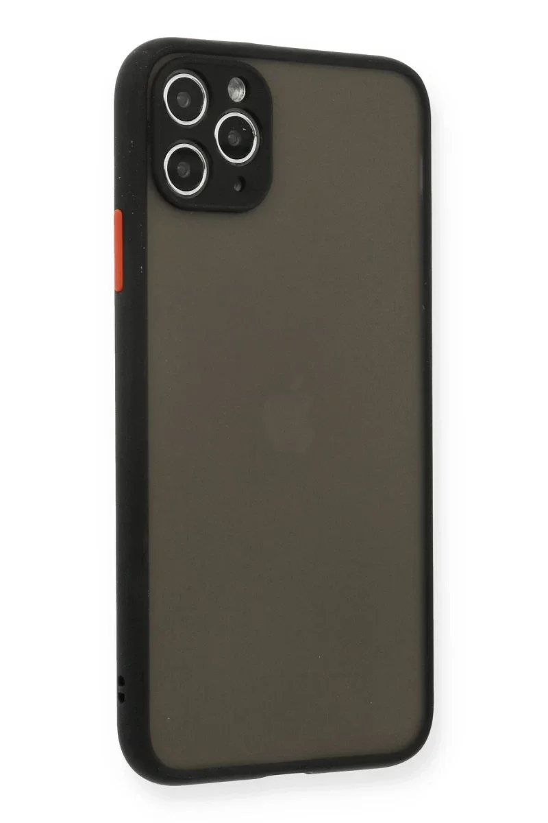 Apple iPhone 11 Pro Max Kılıf Montreal Silikon Kapak - Siyah Apple iPhone 11 Pro Max Kılıf Montreal Silikon Kapak - Siyah