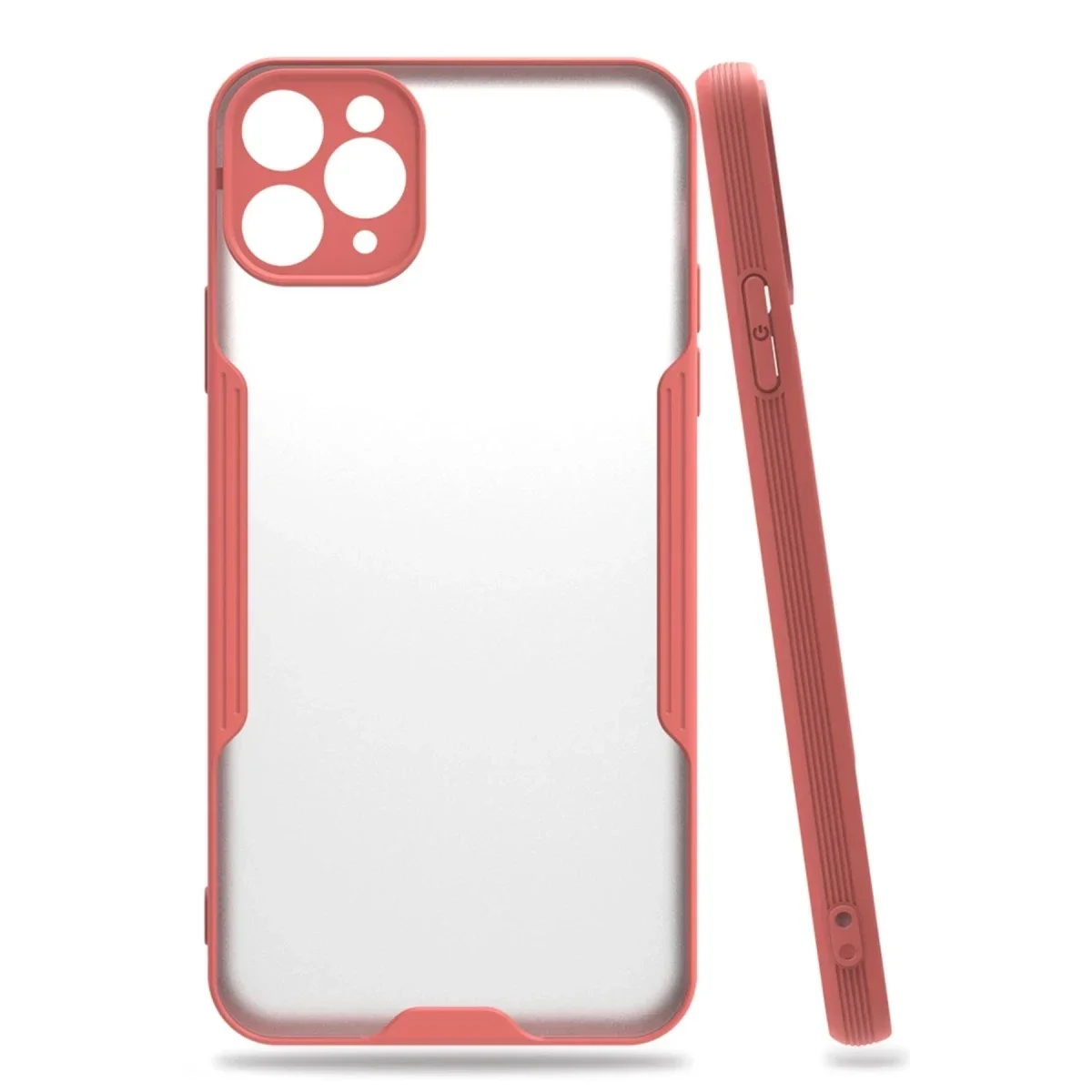 Apple iPhone 11 Pro Kılıf Platin Silikon - Pembe