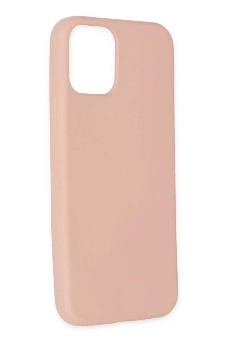 Apple iPhone 11 Pro Max Kılıf Nano içi Kadife Silikon - Pudra