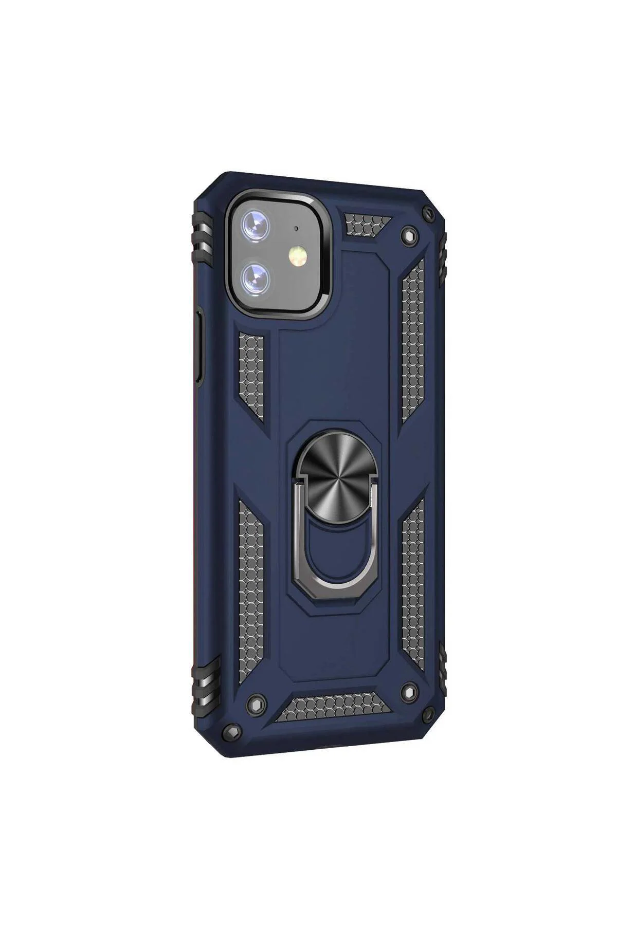 Apple iPhone 11 Yüzüklü Tank Kılıf Lacivert