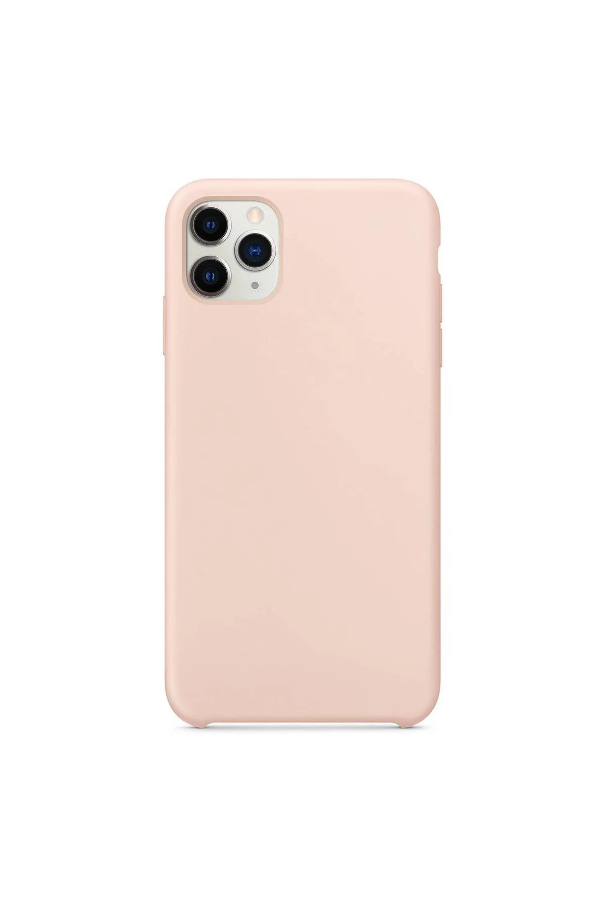 Apple iPhone 11 Pro Max Altı Açık Liquit Lansman Silikon Toz Pemb