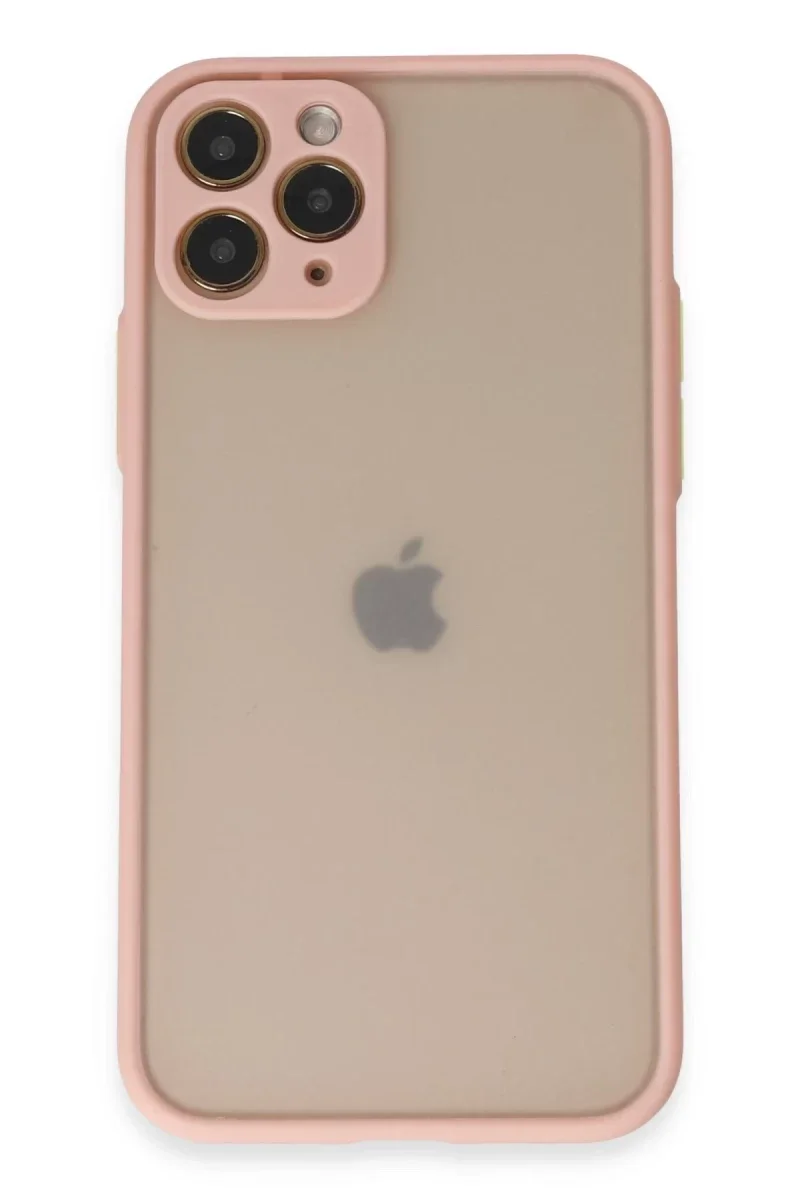 Apple iPhone 11 Pro Kılıf Montreal Silikon Kapak - Pembe Apple iPhone 11 Pro Kılıf Montreal Silikon Kapak - Pembe