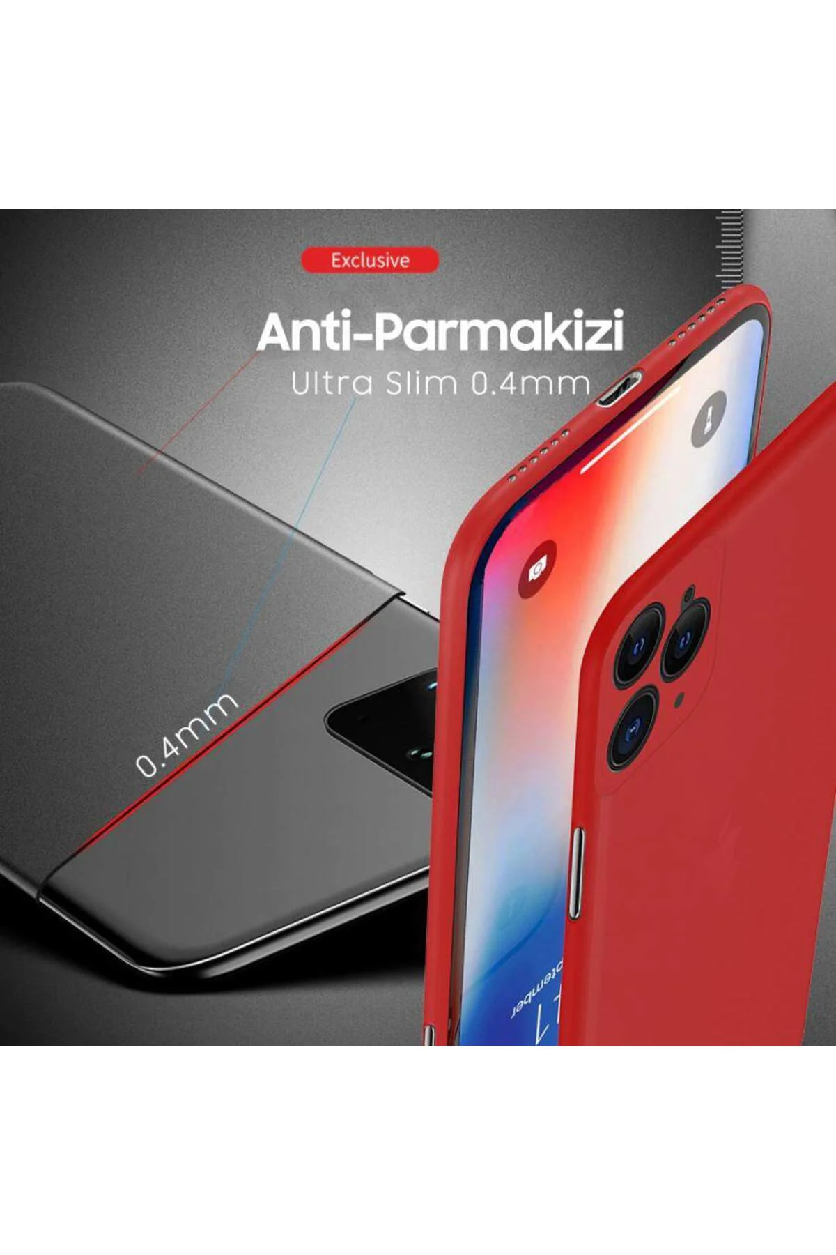 Apple iPhone 11 Pro Ultra Slim Lüx Kılıf Siyah