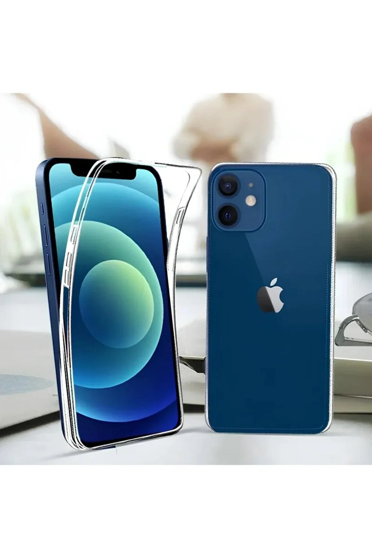 Apple iPhone 11 Pro Max Çift Taraflı Silikon Kılıf Şeffaf