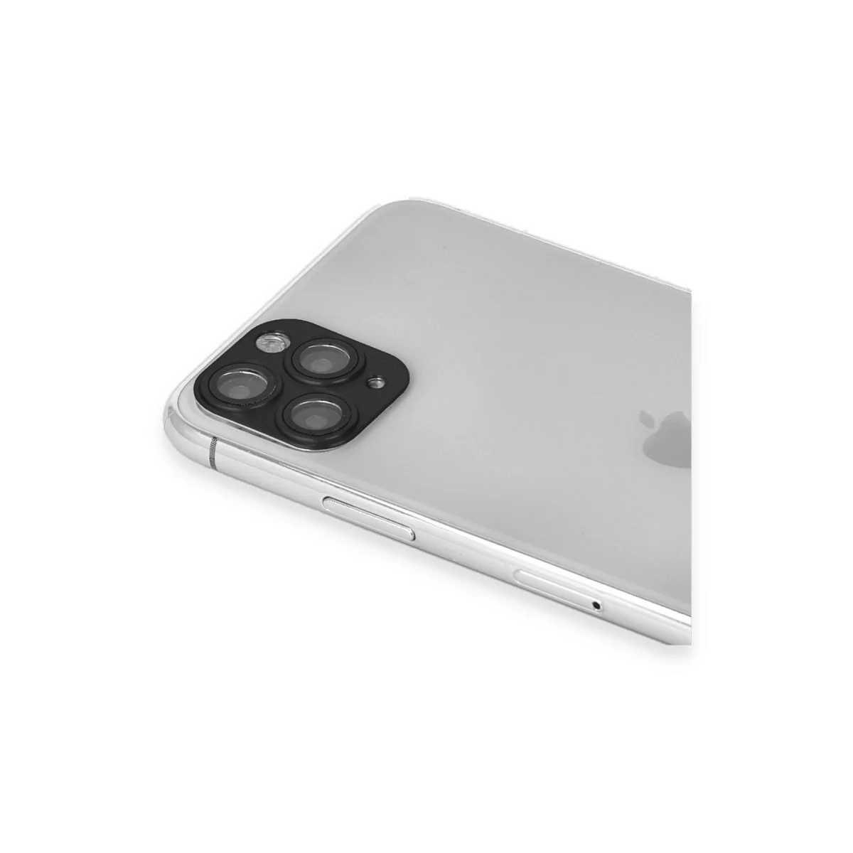 Apple İphone 11 Pro Max Pers Alüminyum Kamera Lens - Siyah Apple İphone 11 Pro Max Pers Alüminyum Kamera Lens - Siyah