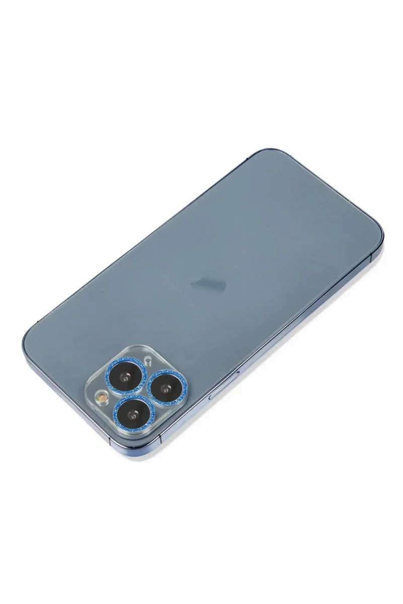 Apple iPhone 11 Pro Shine Kamera Lens Koruma Cam - Mavi Apple iPhone 11 Pro Shine Kamera Lens Koruma Cam - Mavi