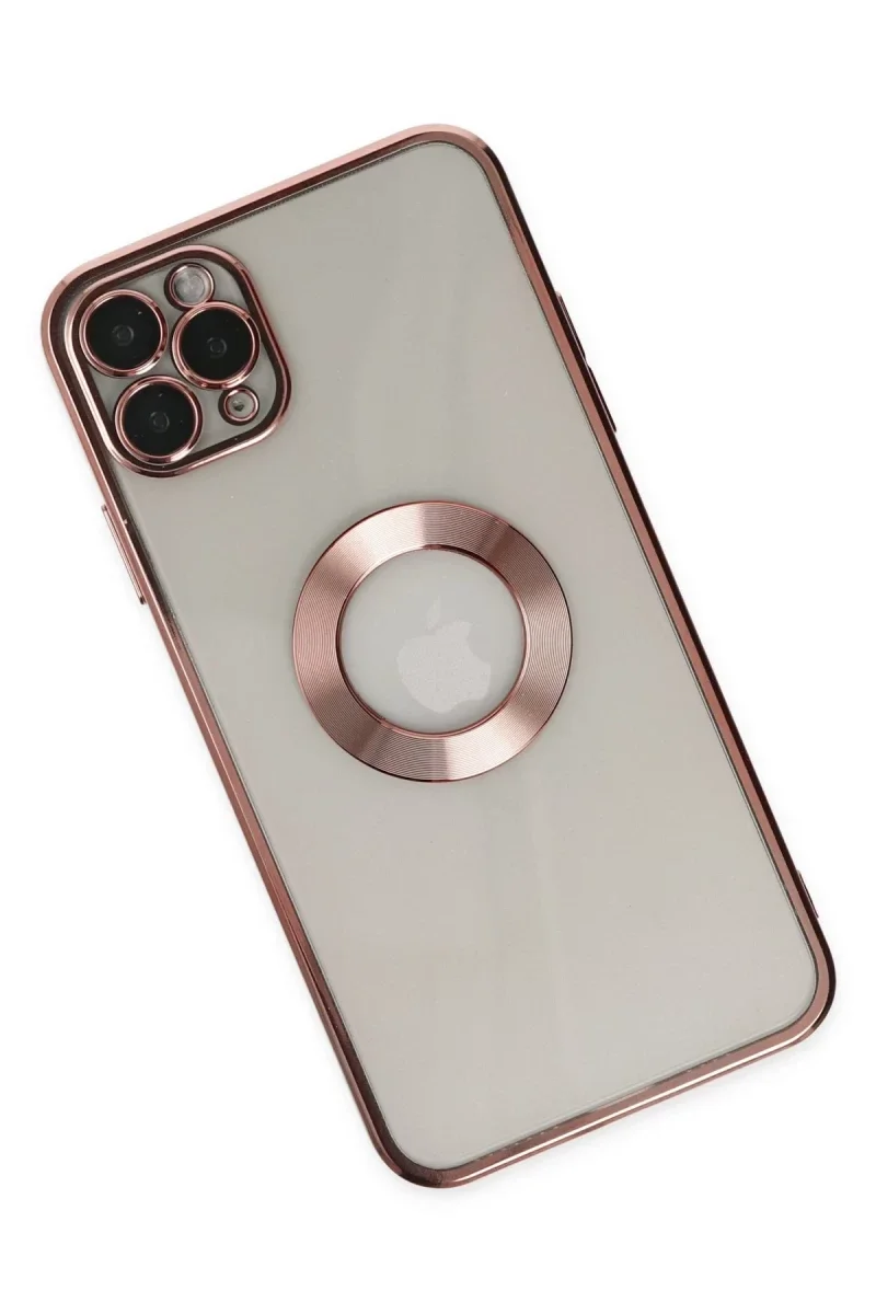 Apple iPhone 11 Pro Kılıf Slot Silikon - Rose Gold Apple iPhone 11 Pro Kılıf Slot Silikon - Rose Gold