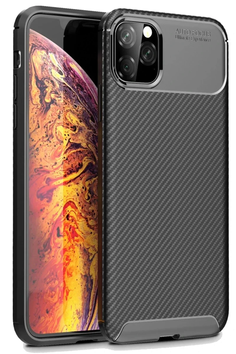 Apple iPhone 11 Pro Max Kılıf Auto Focus Karbon Kapak - Siyah Fiyatı, Yorumları ve Özellikleri